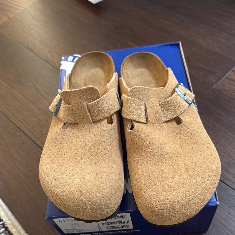 Birkenstock Boston Suede Leather Clogs Brand New with Tags Size 41 - Picture 3 of 5